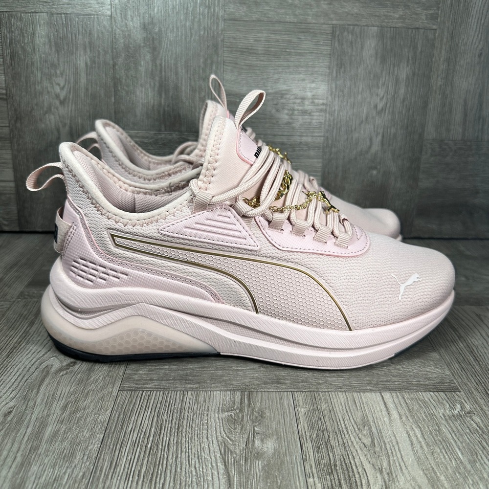 Puma Women's Amplifier Bling Ring Sneakers Women 8.5 Rose Dust NEW 405014-01